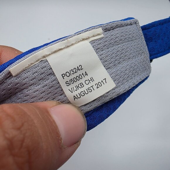 New Balance Performance Visor Unisex Adjustable Blue Running Athletic Sports Hat - Picture 7 of 7